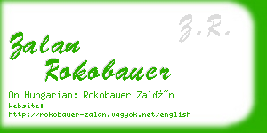 zalan rokobauer business card